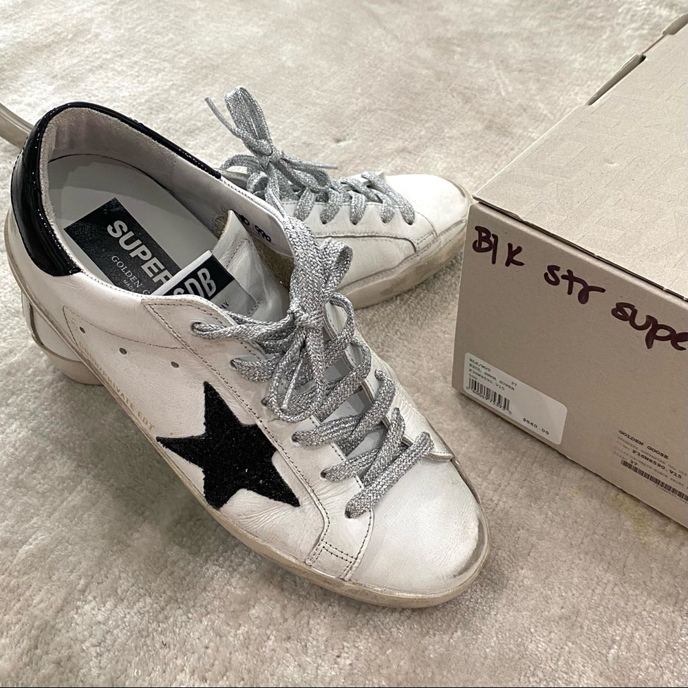 Golden Goose BLK STR SUPERSTARS